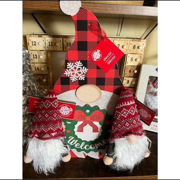 Other - 🎄🎁NWT 3 Piece Indoor Christmas Gnome Decor Bundle